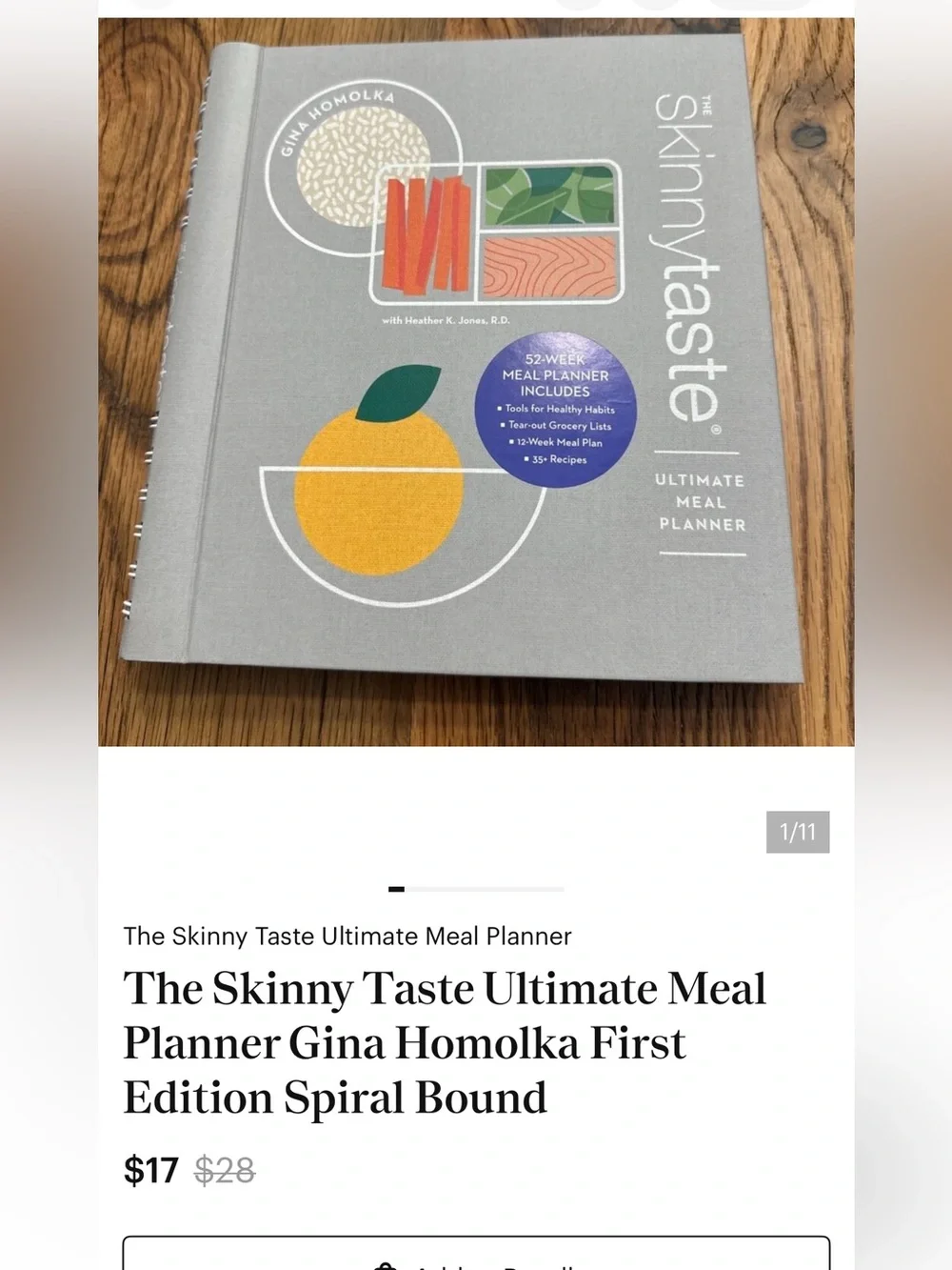Skinny Taste Ultimate Meal Planner - Gray